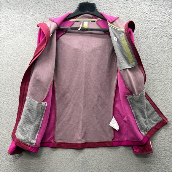 Smartwool full Zip Intraknit Hooded Merino Wool Jacket Magenta Berry Women’s M - Picture 15 of 16